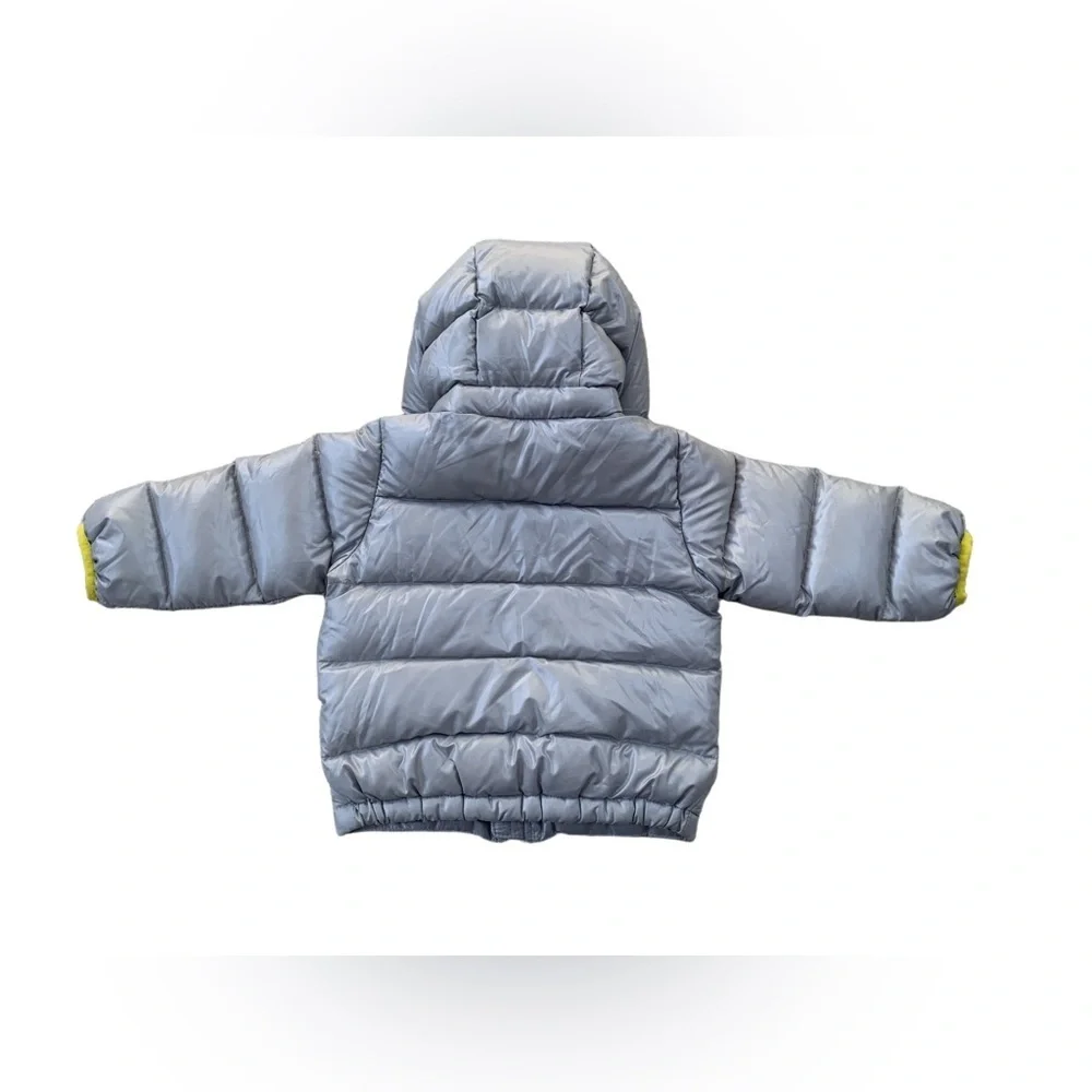 Patagonia NWT Size 3-6 Months Baby Hi-Loft Down Sweater Hoody Grey Puffer Coat